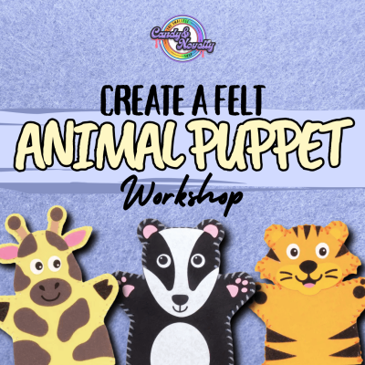 Create the cutest felt animal hand puppets