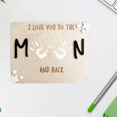 Hand Print Plaque (moon)